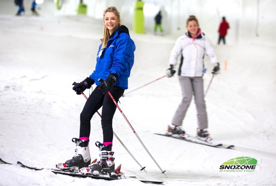 Women Skiing at Xscape having fun