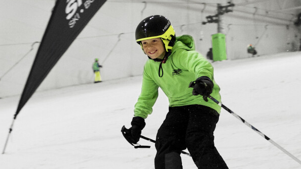 Child Skiing at Snozone